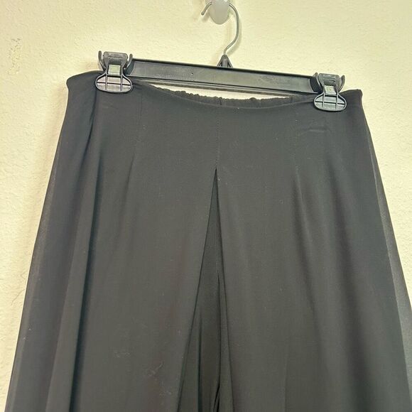 Joseph Ribkoff Black Trends Crepe Layered Palazzo Wide Leg Pants Women’s Size 4 - Picture 6 of 15